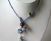 SALE - Eco Chic Necklace - A Wild Party For Your Neck