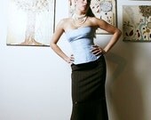 Bustier Top, Bustier in Taffeta, Corset Bustier, Blue Bustier