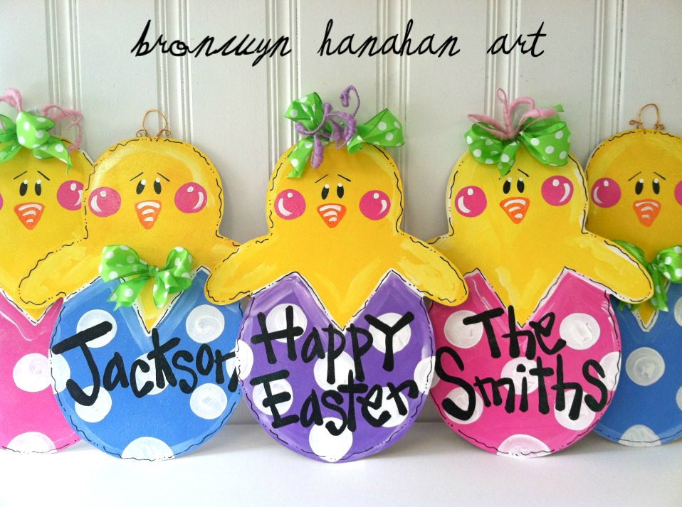Little Chicks Door Hangers - Bronwyn Hanahan Art