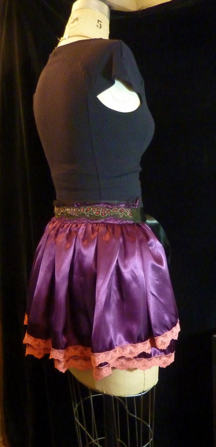 Bustle Skirt Burlesque Belly Dance Steampunk Circus Carnival Burning Man Festival Fairy Victorian Gypsy Belt