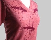 Flying Fish V Neck T Shirt