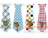 DIY Cute Bears My First Holiday, Vacation, Mother's Day, Father's Day Ties Boy Monthly Baby Onesie Stickers...16 Ties in all