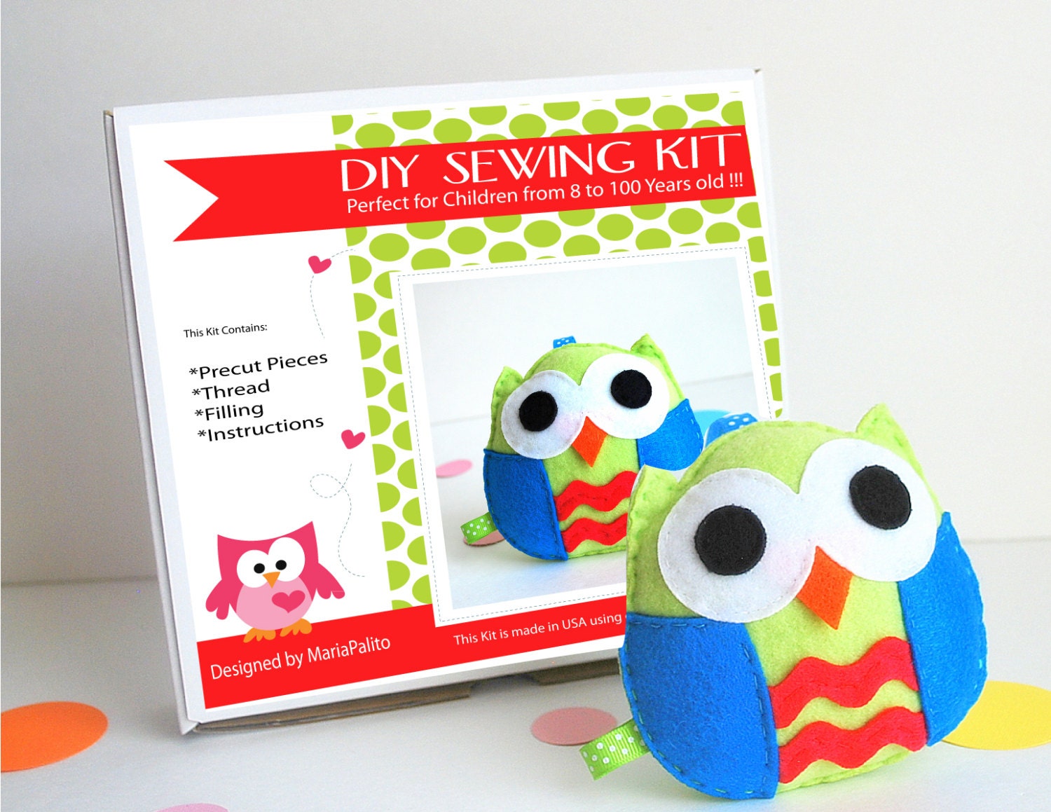 Make Your Own OWL - Sewing Kit A678 Il_170x135