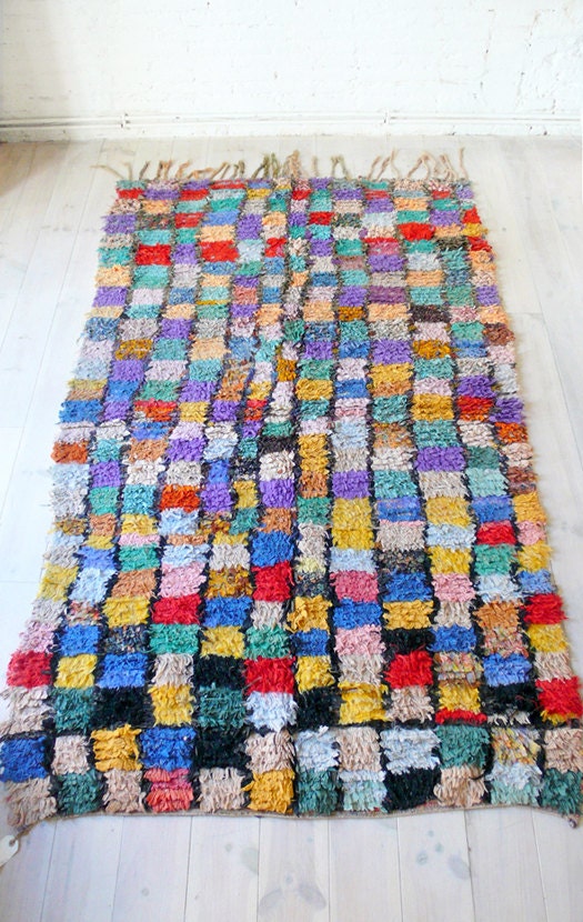 Vintage Moroccan Rug - BOUCHEROUITE "square"