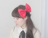 Scarlet Red Hair Bow
