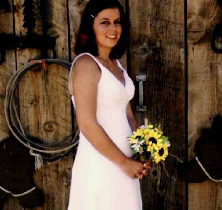 Country Barn Weddings Sunflower Bridal bouquet Budget Bride Silk wedding flowers bridal party accessories yellow brown artificial sunflowers