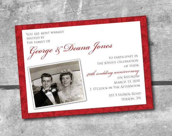 Anniversary Collection - customizable PRINTABLE INVITATION by Itsy Belle Il_570xn