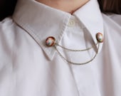 Orion Collar Pins - Wanderlust Collection - Galaxy, Universe, Outer Space, Moon, collar clips