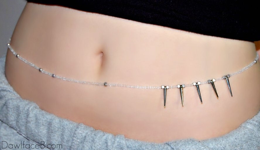 Custom Fit Spiked Belly / Waist Beads - The Vixen Mona