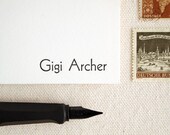 Modern Stationery - Custom Letterpress - Simple Black and White - Transatlantic (30)