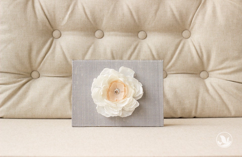 Silk Folio Keepsake and Invitation Set Deposit - Camilla - 1 Corinthians 13 Script Wedding Invitation Set