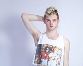 80s MOM PHOTO crop top / Spuds MacKenzie graphic tank