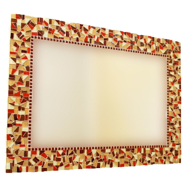 Decorative Wall Mirror, Custom Mosaic Art