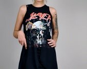 SLAYER fishtail sheer dress