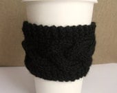 Black Licorice Handknit Coffee Sleeve