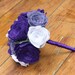 Small Purple, Opal, and Purple Sage Flower Girl or Bridal Felt Bouquet