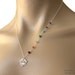 Lotus Chakra Necklace - Sterling Silver yoga jewelry, precious gemstones, Hindu Chakras jewelry, lotus necklace, yogi fashion