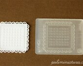 Doily Mold - Square Mold - Silicone Lace Mold