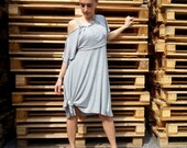 Handmade grey Dress / spring summer Dress / woman Dress women Dress / evening prom Dress