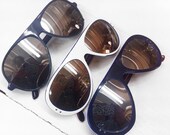 White French Mirror Aviator Ski Goggles Sunglasses Vintage 70's Made in France CEBE
