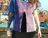 Geometric Spring Blouse - Women's Spring Blouse - Summer Blouse Jacket - OOAK