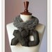 Kiss and Hug XO - Handmade Felt Brown Fashion Scarf
