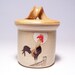 Rooster Lidded Pottery Jar (crock style) Limited Series 34 (salsa relish candy)