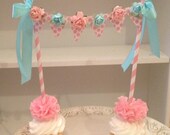 Shabby Chic Cake Bunting for Birthday Party and Scrapbook Decoration Il_170x135
