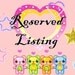 Reserved listing for MasterpiecesOfFunArt