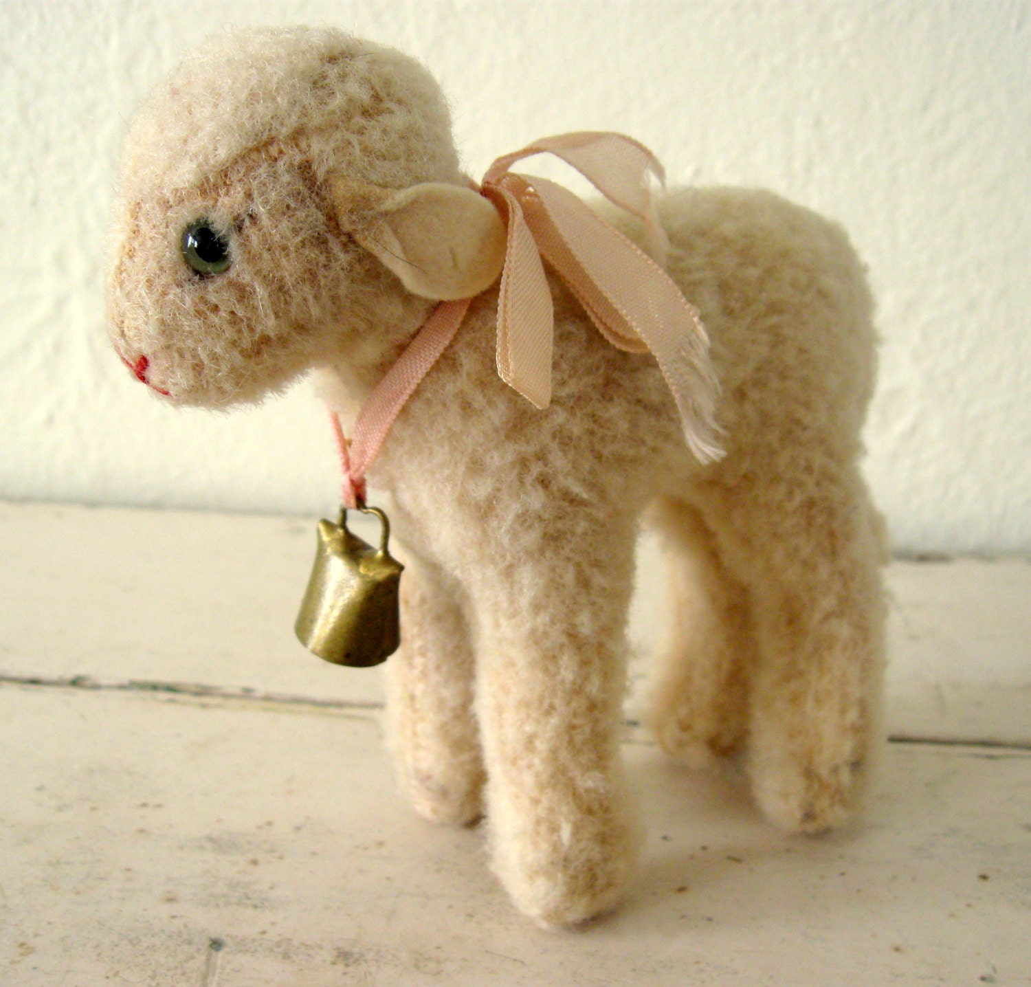 vintage stuffed lamb