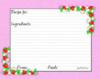 Items Similar To My Favorite Recipes Recipe Cards On Etsy