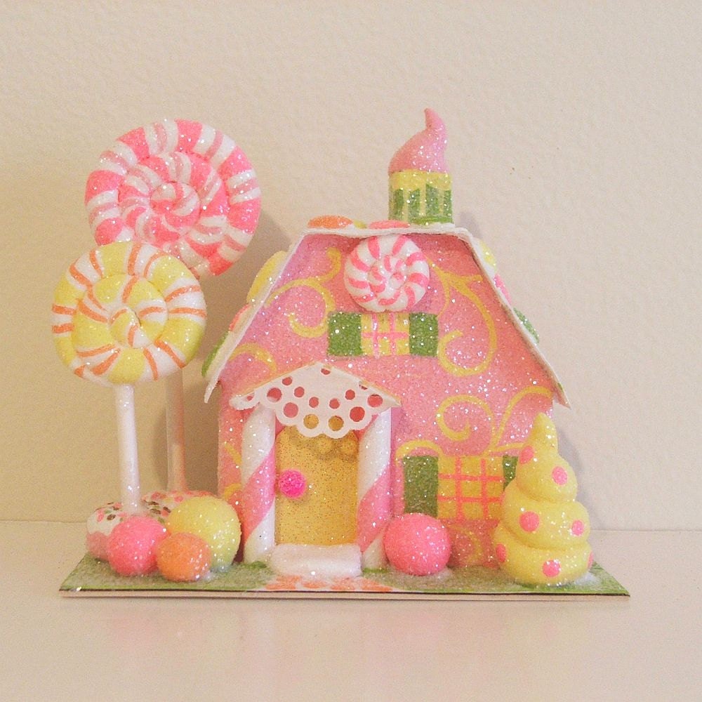 Candy House/Miniature Sugar Shack/Sweet House/Candy Cottage - marileejanedesigns
