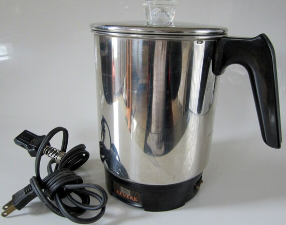 Revere Electric Coffee Pot Percolator Vintage 8 Cup Rare by ddb7