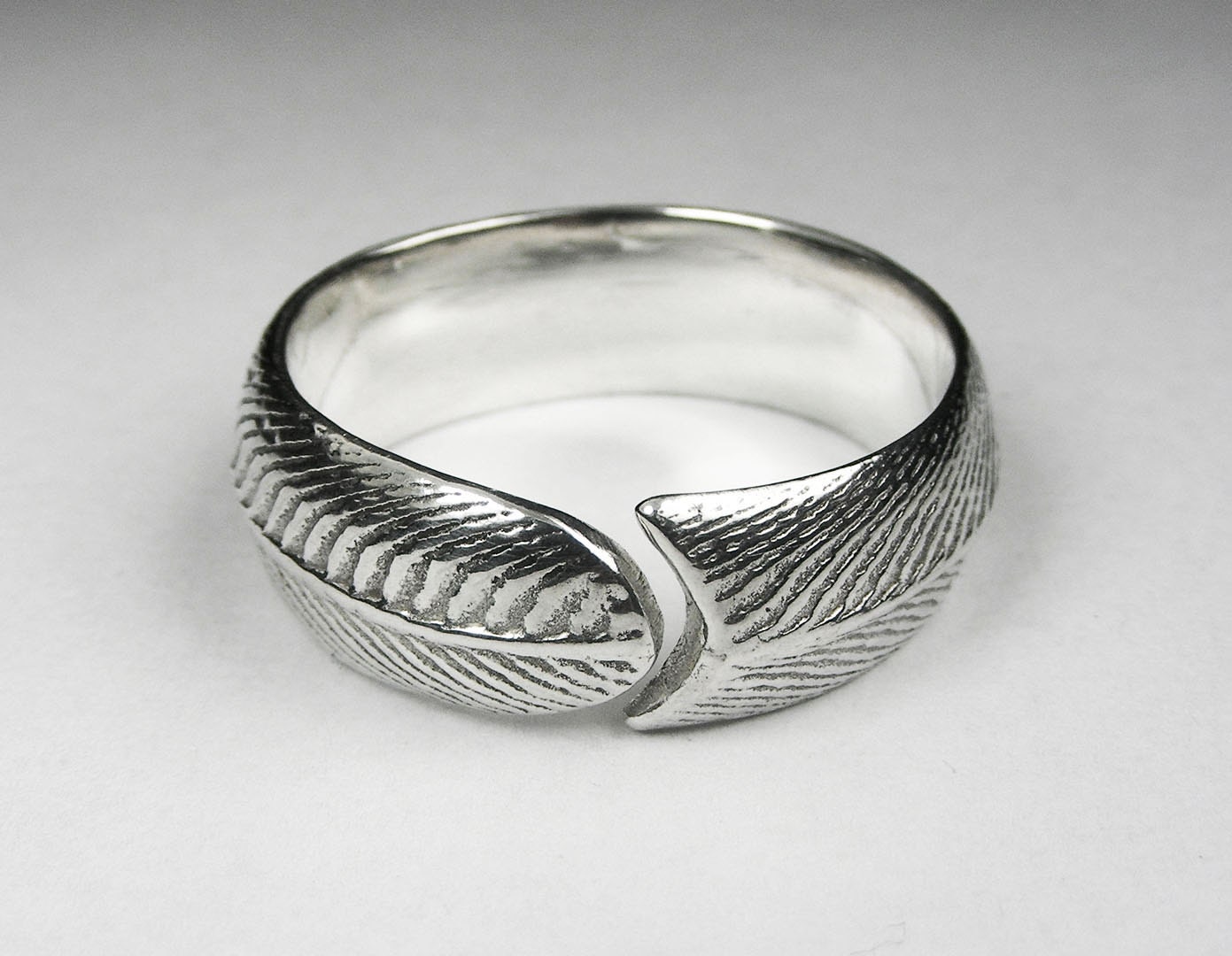Men's Feather Wrap Ring
