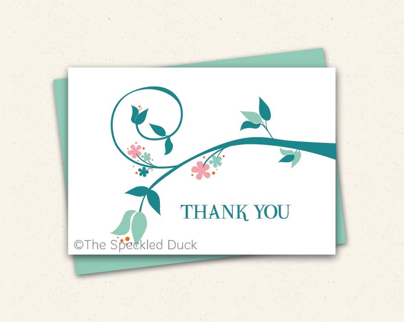 Spring Branches Folded Note Cards - Set of 12 Il_570xn