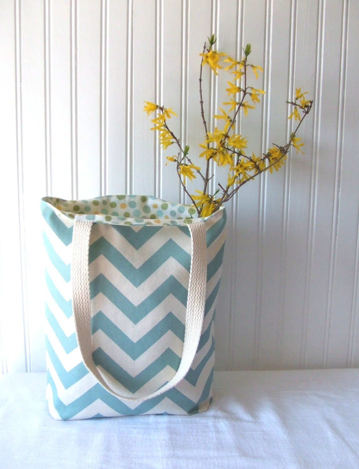 Book Bag Ombre Plaid Jacquard - Blue