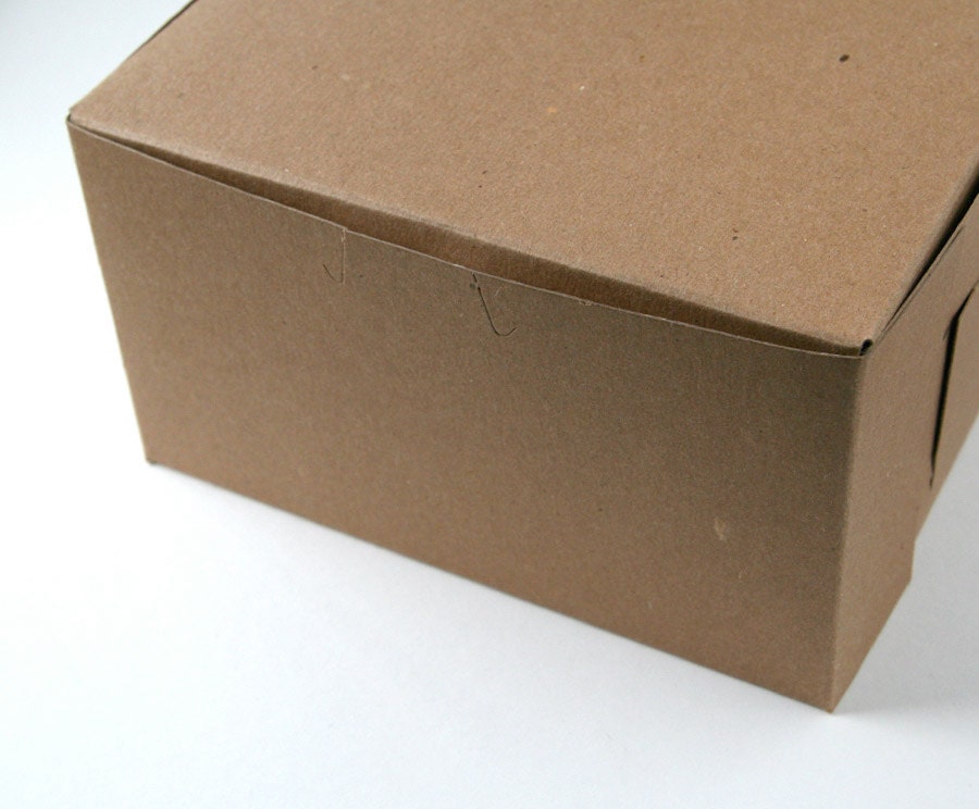 Pastry Boxes / Bakery Boxes - Kraft - 7x7x4 inches (6) Il_570xn