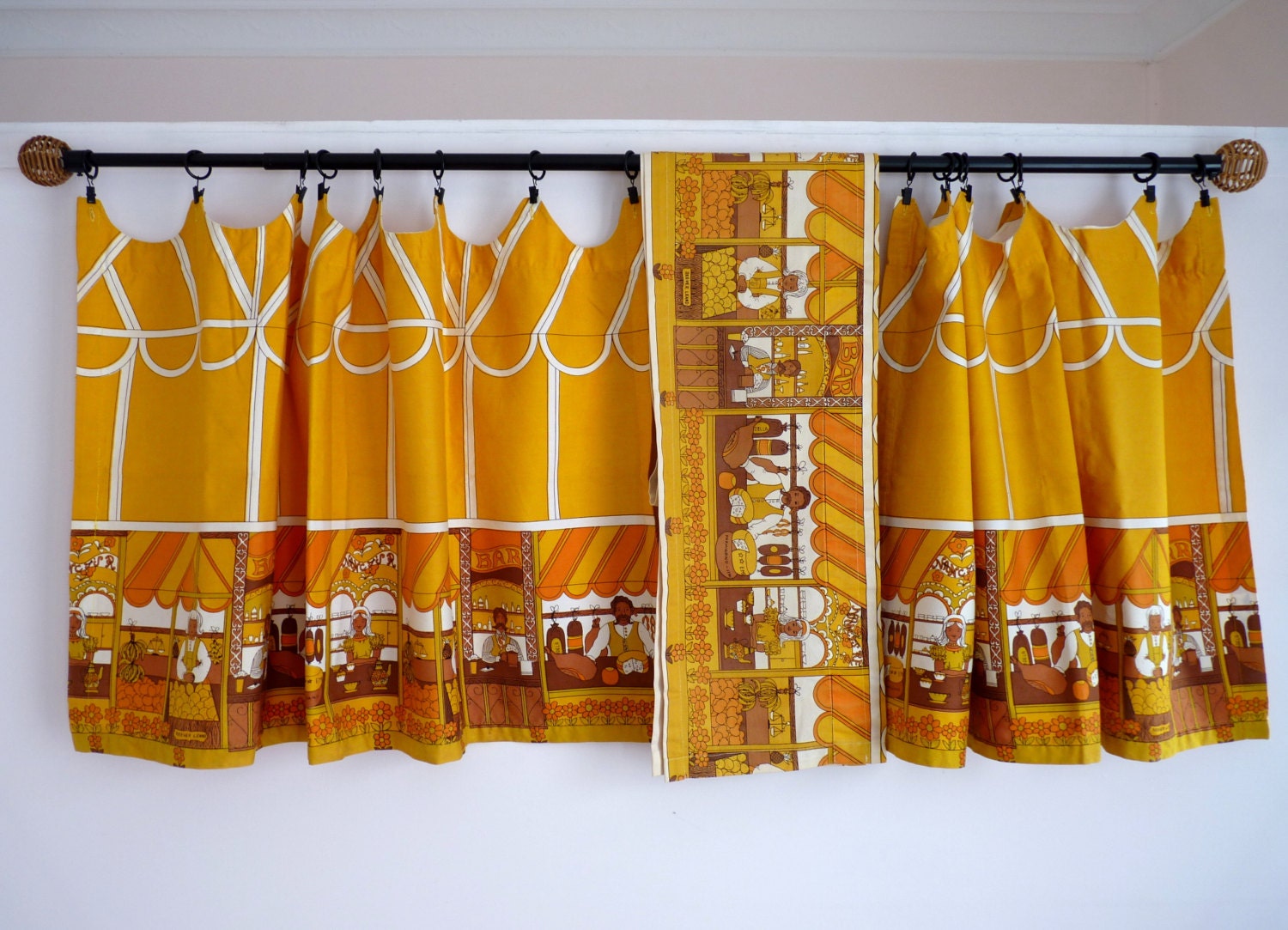 Fabulous 1970s Cafe Curtains