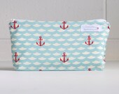 wet bag. extra small. organic cotton. nautical. summer. - CloudLoveBaby wet bag. extra small. organic cotton. nautical. summer. - CloudLoveBaby