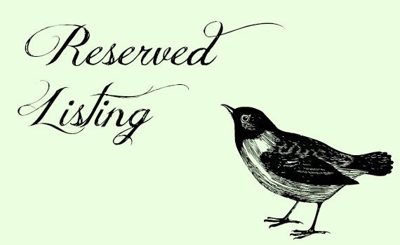 RESERVED wonder life dear