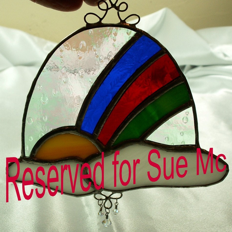 Stained Glass Suncatcher, Look for me in Rainbows