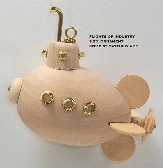 Steampunk Submarine Ornament