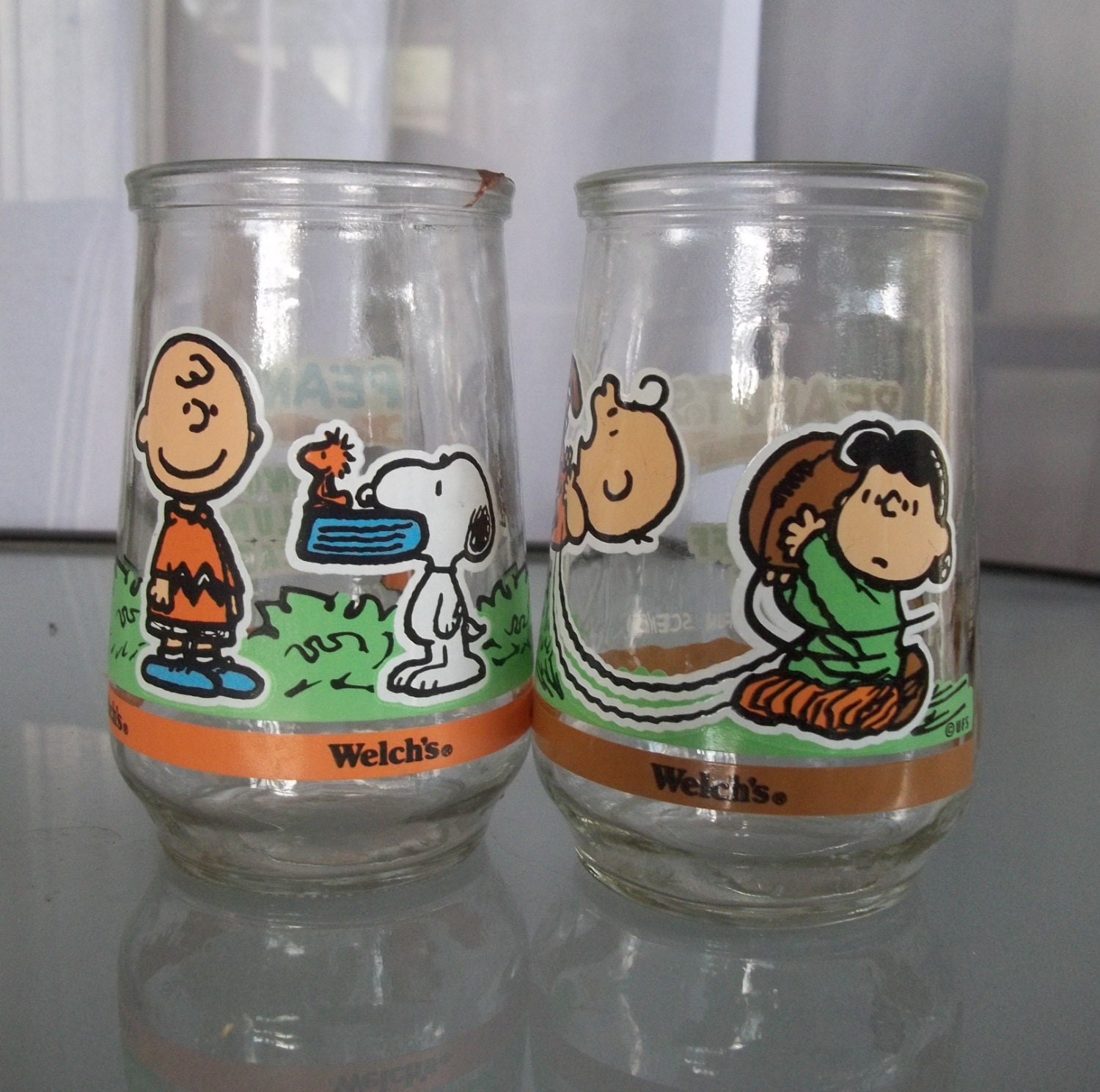 Vintage Welch's Peanuts Jelly Jars by VintageCoolETC on Etsy