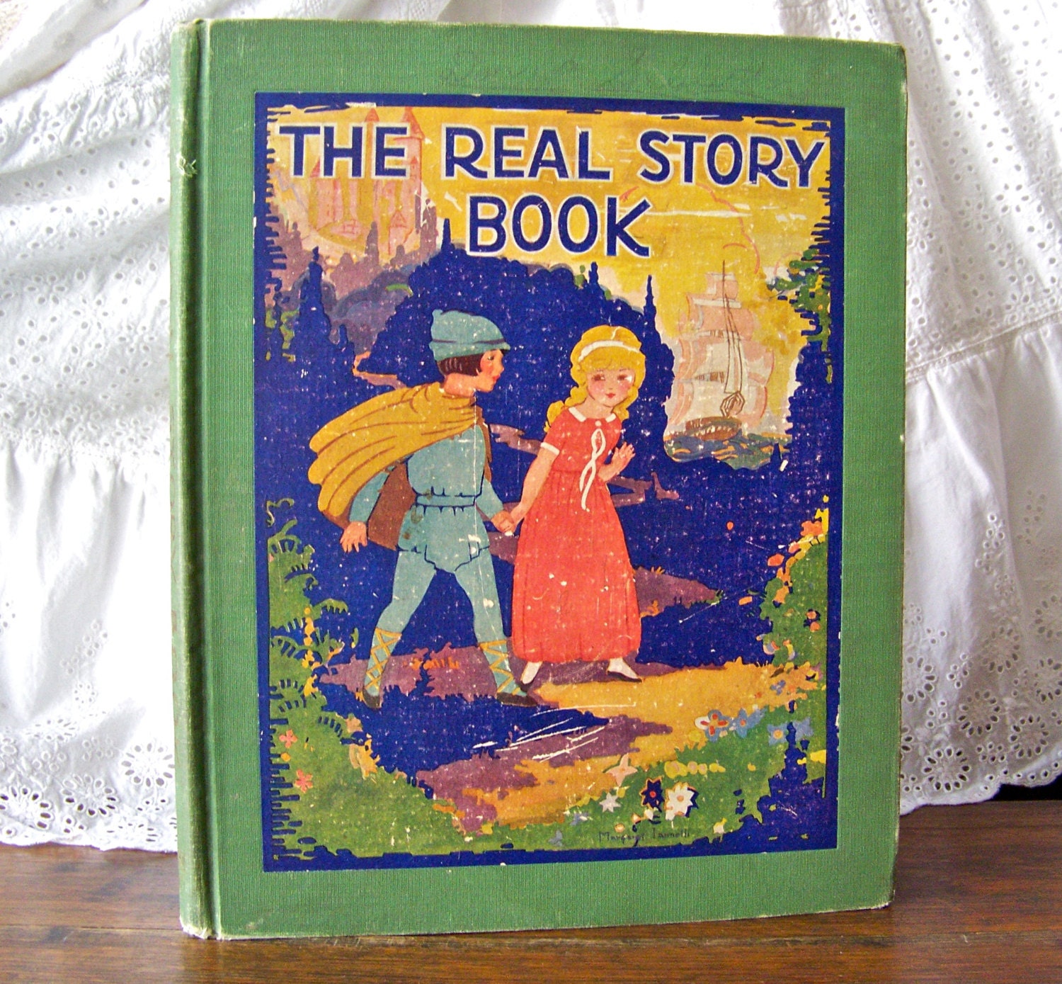 Antique The Real Story Book 1927 Colorful by cynthiasattic on Etsy