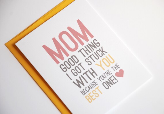 Mother's Day Card - Mom Birthday Card