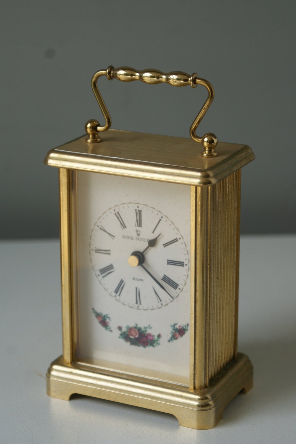 Bulova Clock. Carriage Clock. Royal Doulton. by FIGHOUSEVINTAGE