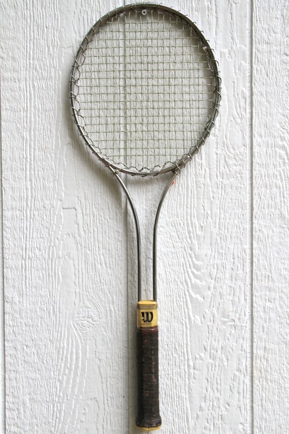Vintage Wilson Metal Tennis Racket/Racquet by Vintage05 on Etsy