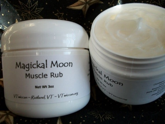 Magickal Moon Muscle Rub All Natural Effective Pain by VTWICCAN
