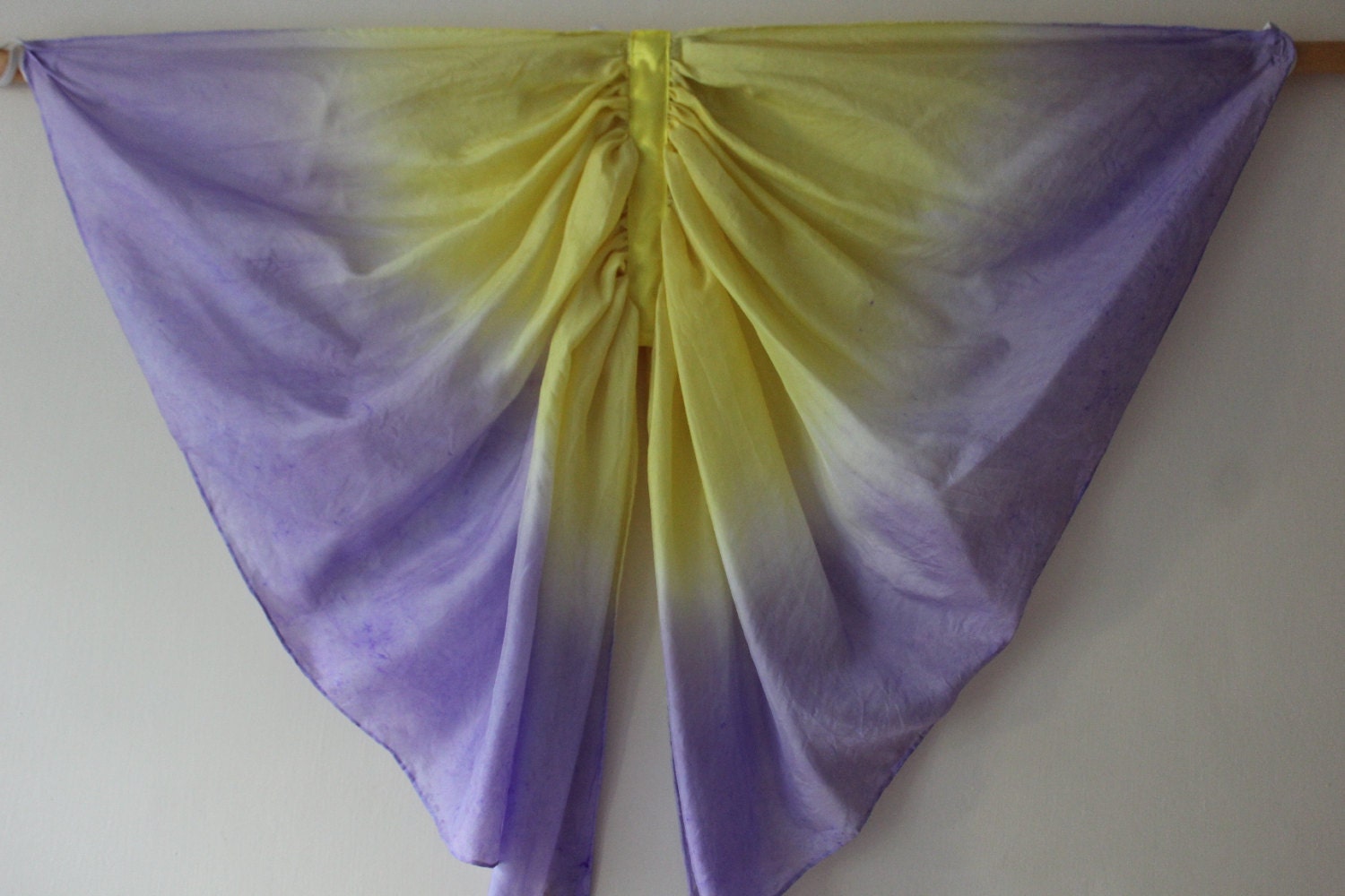 Wings Silk Fairy by Butterfly Purple  silk and fairy wings ziezoDesigns Wings how to make Yellow