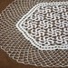 White crochet tablecloth - 30"
